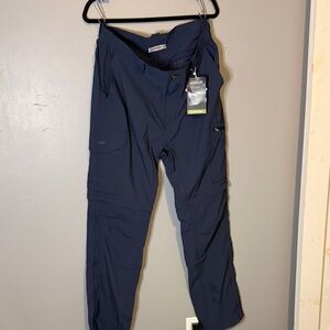 33,000 ft Men's Navy convertible zip off Cargo Pants